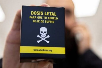 Dosis letal para que abuelo deje de sufrir - campaña de denuncia de la eutanasia