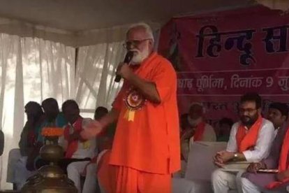 El swami Parmatmanand, del estado de Chhattisgarh (India), que llamó a decapitar a los cristianos que tratasen de evangelizar en el país.