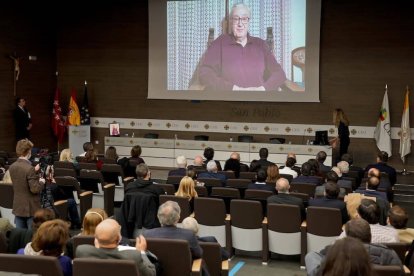 Al no poder estar presente en el acto, Pedro Trevijano grabó en vídeo un mensaje a los presentes en la entrega de los Premios ReL.