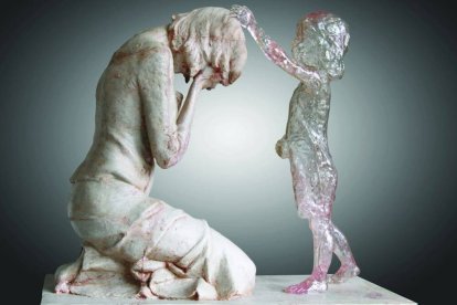 El escultor eslovaco Martin Hudacek expresó en esta obra, «Memoria de los niños no nacidos», el pesar de una mayoría de madres tras abortar a sus hijos, algo que la propaganda de este negocio oculta sistemáticamente.