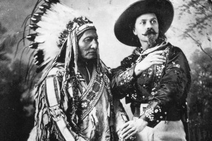 Toro Senado y Buffalo Bill, en 1885.