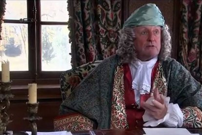 Voltaire, interpretado por Claude Rich en «Voltaire y el affaire Calas» (2007), una película para televisión de Francis Reusser.