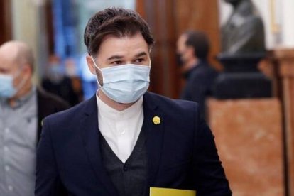 Gabriel Rufián, portavoz de los 12 diputados de Esquerra Republicana en el Congreso