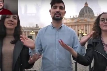 Un momento de alabanza y oración en la vigilia de Pentecostés ecuménica online de 2021