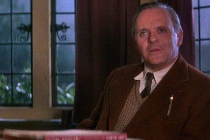 Anthony Hopkins fue el escrito CS Lewis en «Tierras de penumbra [Shadowlands]», dirigida por Richard Attemborough en 1993. Pero no es ésta la interpretación a la que se refiere el autor del artículo.