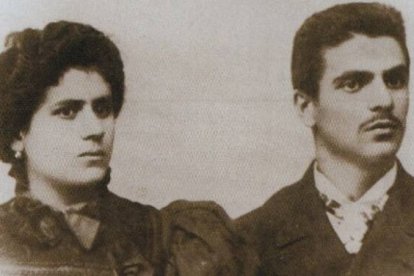 Maria Aristea Ceccarelli y su esposo Gino, hacia los 18 años, al casarse... él no dejaría de ser agresivo hasta 47 años después