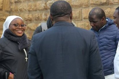 Algunos profesores y alumnos de Al Mowafaqa, el peculiar instituto de teología de Rabat, para católicos y evangélicos