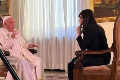 Entrevista a Francisco en RAI 1 el Viernes Santo, emitida a las 3 de la tarde... la primera desde que empezó la guerra