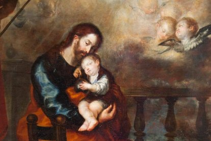 San José y la Virgen María son el punto de enlace entre el Antiguo y el Nuevo Testamento como Alianzas de Dios con los hombres. 'San José con el Niño dormido en brazos' (detalle), de Francisco Camilo (1652), Museo Nacional del Prado.