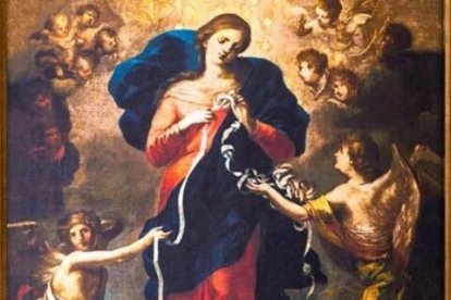 El cuadro original fue realizado por el pintor barroco Johann Georg Melchior Schmidtner y se conserva en Augsburgo.