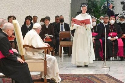 Un momento de la audiencia pública del Papa Francisco de este miércoles 23 de marzo