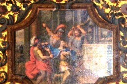 Martirio de San Gombert. Iglesia de Val dOr.