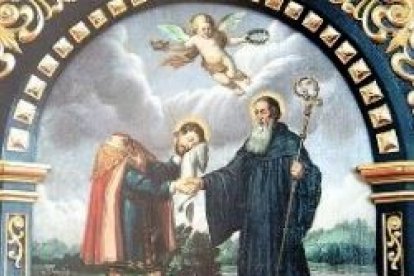 Plácido entrega su cabeza a Sigeberto.