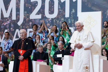 Benedicto XVI presidió en Madrid su segunda JMJ como Papa. La primera fue en Colonia, en su Alemania natal. Después viajaría también a la de Sidney, en Australia.