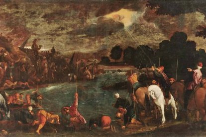 Gedeón combatió con unas tropas menguadas pero confiado en el poder de Dios y venció. 'Tropas de Gedeón', óleo de Pedro de Copia Orrente (1580-1645). Museo del Prado.