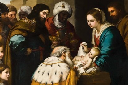 Adoración de los Magos.1655-1660, de Bartolomé Esteban Murillo en un óleo sobre lienzo que se conserva en el Museo de Arte de Toledo, Ohio (Estados Unidos)