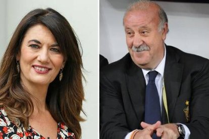 El entrenador Vicente del Bosque y la periodista de RTVE Mari Ángeles Fernández, Premios CEU Ángel Herrera