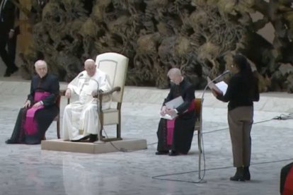 El Papa celebra su primera Audiencia General en el Vaticano tras su viaje a RD Congo y Sudán del Sur: "Doy las gracias a Dios que me ha permitido realizar este viaje, deseado desde hace tiempo. Dos 'sueños'".