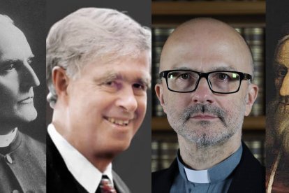 De izquierda a derecha, los jesuitas Johann Hagen, Bill Stoeger y Robert Janusz, junto al Papa Gregorio XIII. La Unión Internacional de Astronomía (IAU) acaba de publicar el último lote de asteroides descubiertos.