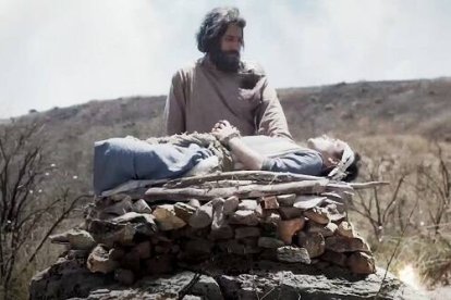 La escena del sacrificio de Isaac es un momento fundacional de Occidente... aquí en la película Su Único Hijo