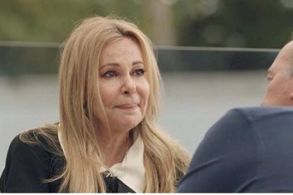 Ana Obregón en febrero de 2022 entrevistada por Bertín Osborne, dolida por la muerte de su hijo de 27 años