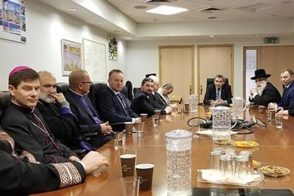 Reunión en 2019 de los líderes religiosos de Ucrania en una peregrinación a Tierra Santa