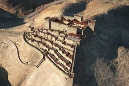 Recreación de Maqueronte, según Plinio, la más inexpugnable fortaleza judía después de Jerusalén, allí fue encarcelado Juan Bautista.