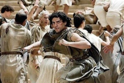 Alboroto y ajetreo en la Alejandría del siglo IV según la película Ágora... pero no hay pruebas contra los cristianos de destrucción de bibliotecas