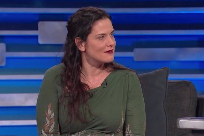 Gianna Jessen, durante una entrevista que le hizo en 2018 el pastor y ex candidato presidencial Mike Huckabee en la televisión cristiana TBN.