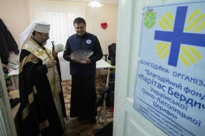 El arzobispo Shevchuk bendice los nuevos locales de Caritas en Berdichev, la ciudad ecuménica de Vasili Grossman