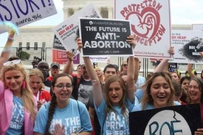 Escenas de alegría en junio de 2022 por la sentencia Dobbs, que se calcula ha salvado 200.000 vidas en un año