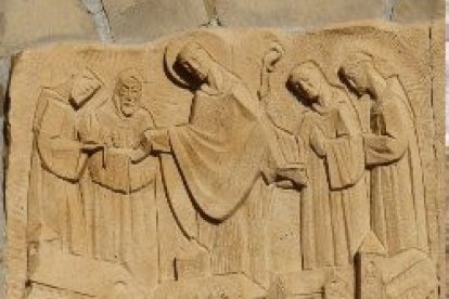 San Gerardo. Relieve en la abadía las Ardenes.