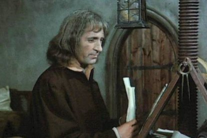 Andrzej Kopiczynski interpretó a Nicolás Copérnico en «Kopernik» (1973), coproducción entre Polonia y Alemania Oriental -ambos países, entonces comunistas- dirigida por Ewa Petelska y Czeslaw Petelski.