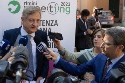 Presentación  ante la prensa del Meeting de Rímini de 2023, que tiene lugar en agosto
