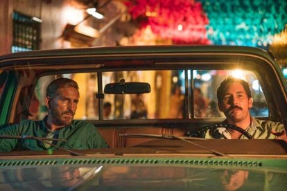 'Los niños de Dios no están a la venta', dice Tim Ballard (Jim Caviezel) en un impactante momento de 'Sound of Freedom' (Alejandro Monteverde, 2023). En la imagen, Jim Caviezel y Javier Godino en una escena de la película.