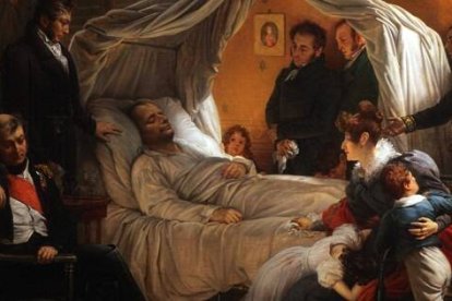 La Muerte de Napoleón, pintada por Charles Steuben - el 5 de mayo de 2021 se cumplen doscientos años