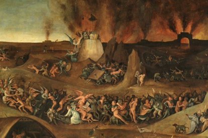 El infierno es una realidad de la cual hablan de forma expresa y notoria las Sagradas Escrituras y expresada como dogma de fe por la Iglesia. Imagen: detalle de «El infierno» de Peeter Huys (1570), Museo del Prado.