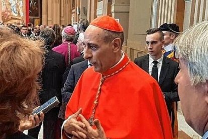 El cardenal Víctor Fernández. popularmente llamado Tucho, en declaraciones a la prensa