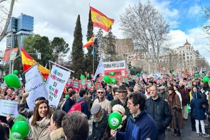 Miles de personas han recorrido las calles de Madrid defendiendo la vida