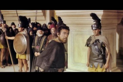 Anthony Quinn es Barrabás en la película italiana de 1961 dirigida por Richard Fleischer.