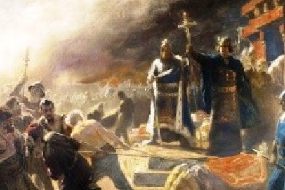 San Absalon destruye el ídolo Svantevit.