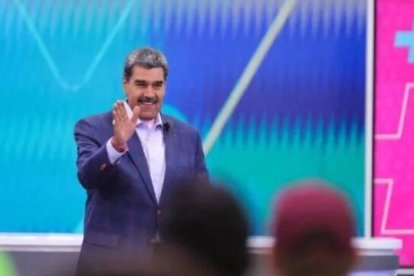 Nicolás Maduro, autoproclamado presidente de Venezuela, durante el anuncio del adelanto de la Navidad para el 1 de octubre en el país.