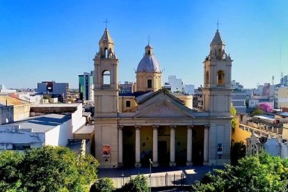 La catedral de Santiago del Estero, nueva sede primada de la Iglesia argentina. Imagen: captura canal Diario Panorama (Youtube).