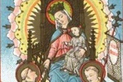 La Virgen con Santo Domingo y el Beato Alain.