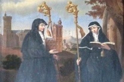 Santa Gertrudis y su nuera Santa Rictrudis.