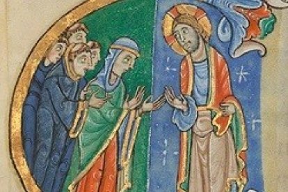 Salterio de San Alban. Perteneció a Cristina.
