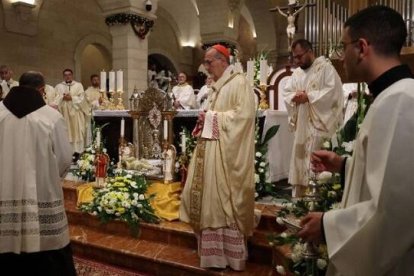 Misa del Gallo en Belén con el Patriarca Pizzaballa