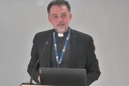 Francesco Voltaggio, durante una entrevista de este verano en la Universidad Francisco de Vitoria de Madrid.