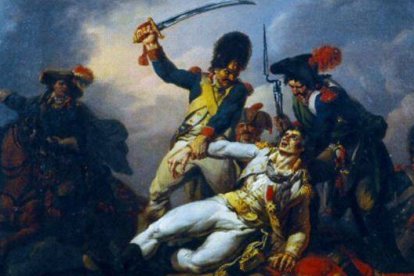 La captura de Charette, en un cuadro de Watteau.