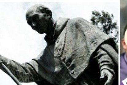 Como indica la estatua de Vasco de Quiroga, el báculo que usó Francisco en la misa de Morelia fue el del venerado obispo